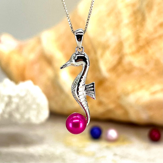 Jumping Seahorse Sterling Silver Pendant - New Arrival
