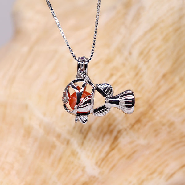 Swim Along Sterling Silver Clownfish Cage