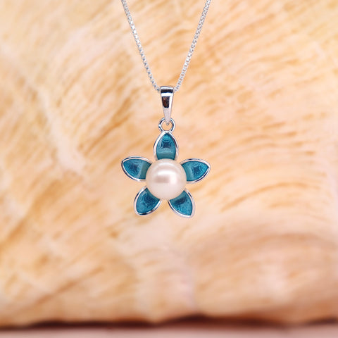 Forget Me Not Sterling Silver Pendant
