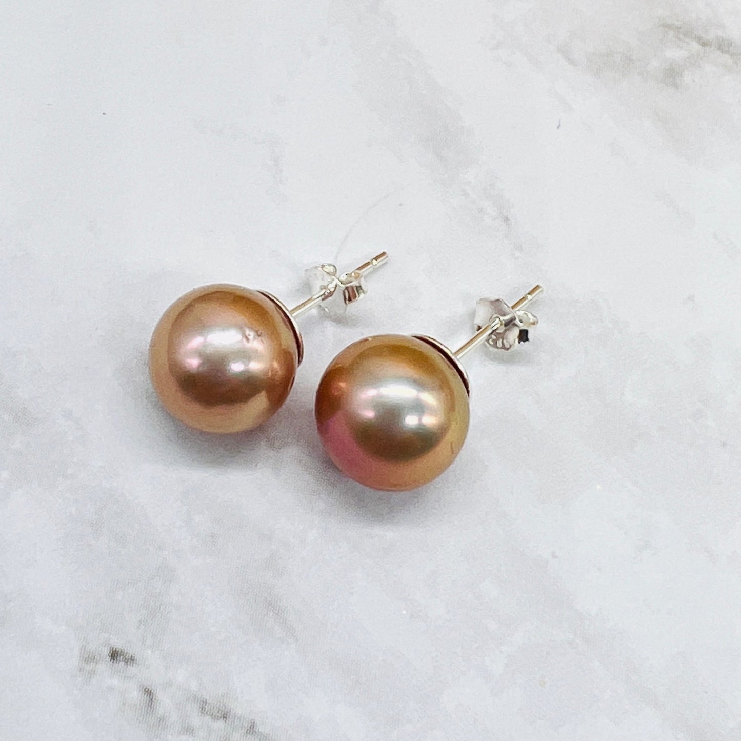 Sterling Silver Studs for Edison Pearls Only